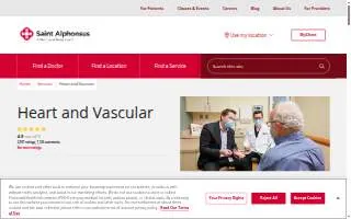 Saint Alphonsus Medical Group: Heart Care website