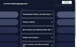 Cumberland Law Group, LLC of Raleigh website