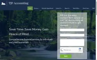 TJP Accounting website
