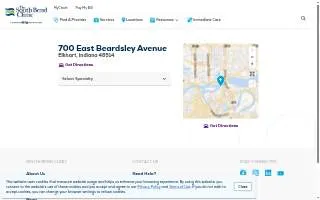 The South Bend Clinic of Elkhart website