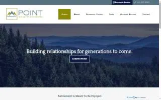 Point Wealth Advisors website