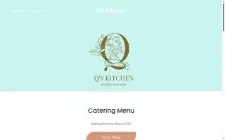 Chef Q's Kitchen LLC website