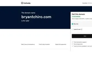 Bryant Chiropractic website