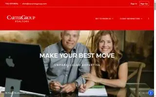 Carter Group Realtors website