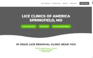 Lice Clinics of America - Springfield MO website