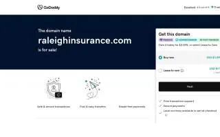 Raleigh Insurance Services website