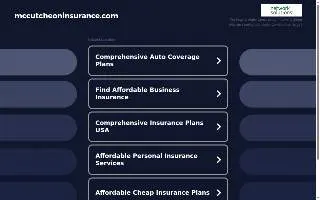 McCutcheon Insurance website