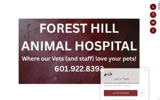 Forest Hill Animal Hospital of Jackson website