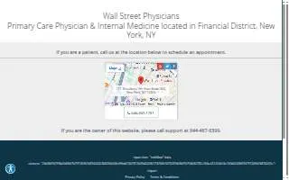 Wall Street Physicians website
