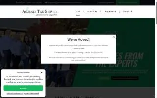 Accurate Tax website