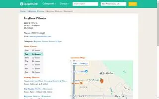 Anytime Fitness of Bismarck website