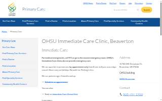 OHSU Immediate Care Clinic, Beaverton