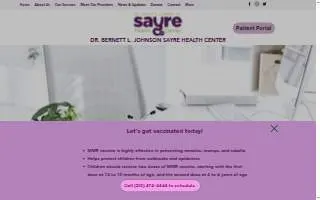 Sayre Health Center website