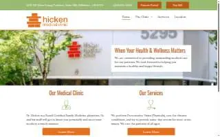 Hicken Medical Clinic website