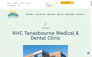 Neighborhood Health Center - Tanasbourne Medical & Dental Clinic website