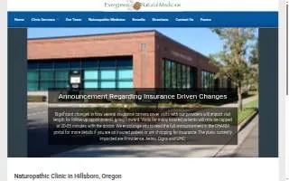 Evergreen Natural Medicine website