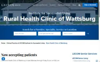 Rural Health Clinic of Wattsburg website