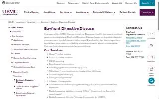 Bayfront Digestive Disease website