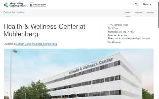 Health & Wellness Center at Muhlenberg website