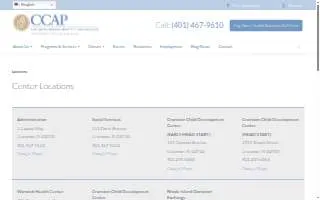 Ccap Warwick Health center website