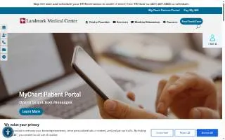 Landmark Medical Center of North Smithfield website