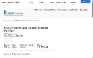 MUSC Health East Cooper Medical Pavilion