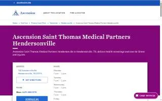 Ascension Saint Thomas Medical Partners Hendersonville website