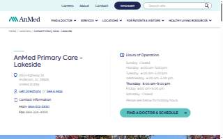 AnMed Primary Care - Lakeside