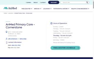 AnMed Primary Care - Cornerstone