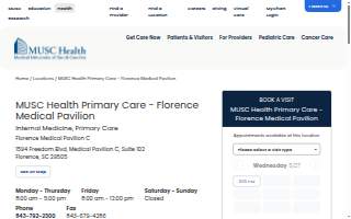MUSC Health Primary Care - Florence Medical Pavilion
