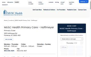 MUSC Health Primary Care - Hoffmeyer