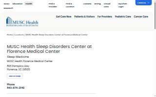 MUSC Health Sleep Disorders Center at Florence Medical Center