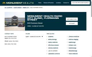 Monument Health Rapid City Clinic, Flormann Street