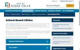 Falls Community Health website