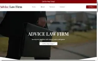 Advice Law Firm website