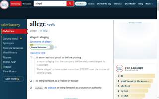 Alleged