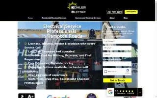 Kohler Electric website