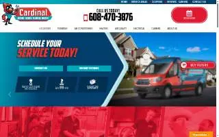 Cardinal Heating, Cooling, Plumbing & Electric of Madison website