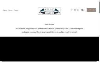 Merc Fitness Asylum website