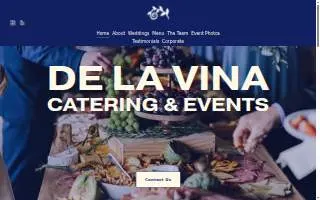 De La Vina Catering & Events website