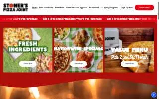 Stoner's Pizza Joint Deltona website