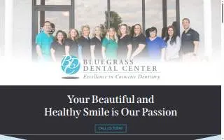Bluegrass Dental of Evansville website