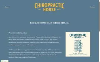 Chiropractic House of Overland Park website