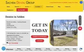 Sachem Dental Group - Selden website