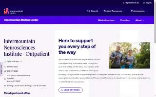 Neuro Specialty Rehabilitation Center website