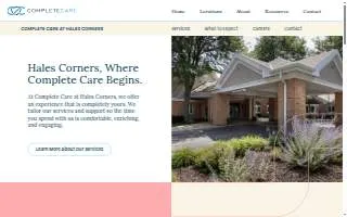 Hales Corners Care Center website