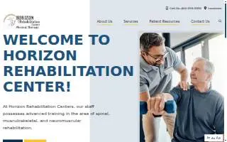 Horizon Rehabilitation Centers website