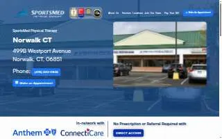 SportsMed Physical Therapy - Norwalk CT website