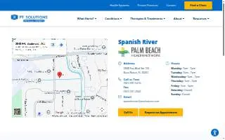 PT Solutions of Spanish River (Formerly Palm Beach Institute of Sports Medicine-FAU) website