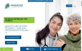 Manatee Primary Care of Bradenton website